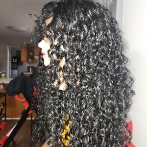 Curly Black Wig for Women